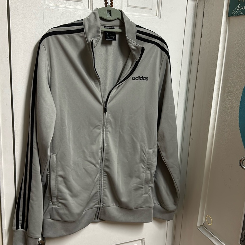 adidas track zip up size medium